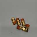 5PCS 1/2" Tube OD x 1/2" NPT Thread Connect Fittings Brass Union Straight Joint DOT Approved, Air Line Adapter Air Suspension Kit for Truck Trailers and Air Brake System
