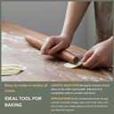 Muso Wood Sapele Wooden French Rolling Pin for Baking, Tapered Roller for Fondant, Pie Crust, Cookie, Pastry (French 15-3/4inch)