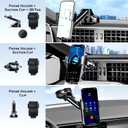 3 in 1 Wireless Car Charger, Phone Holders for Your Car 15W Fast Charging Auto Clamping, Car Phone Mount for iPhone 17 16 15 14 13 Mini Pro Max XR, Samsung Galaxy S25 Ultra S24 S23 S22 S21