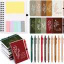 Chiisong 10 Sets Employee Appreciation Gifts Case Management Week Gifts Thank You Spiral Notebook with Sticky Notes Pen Bulk Vet Tech Week Journal for Coworker Teacher Nurse Customer (Joyous Color)