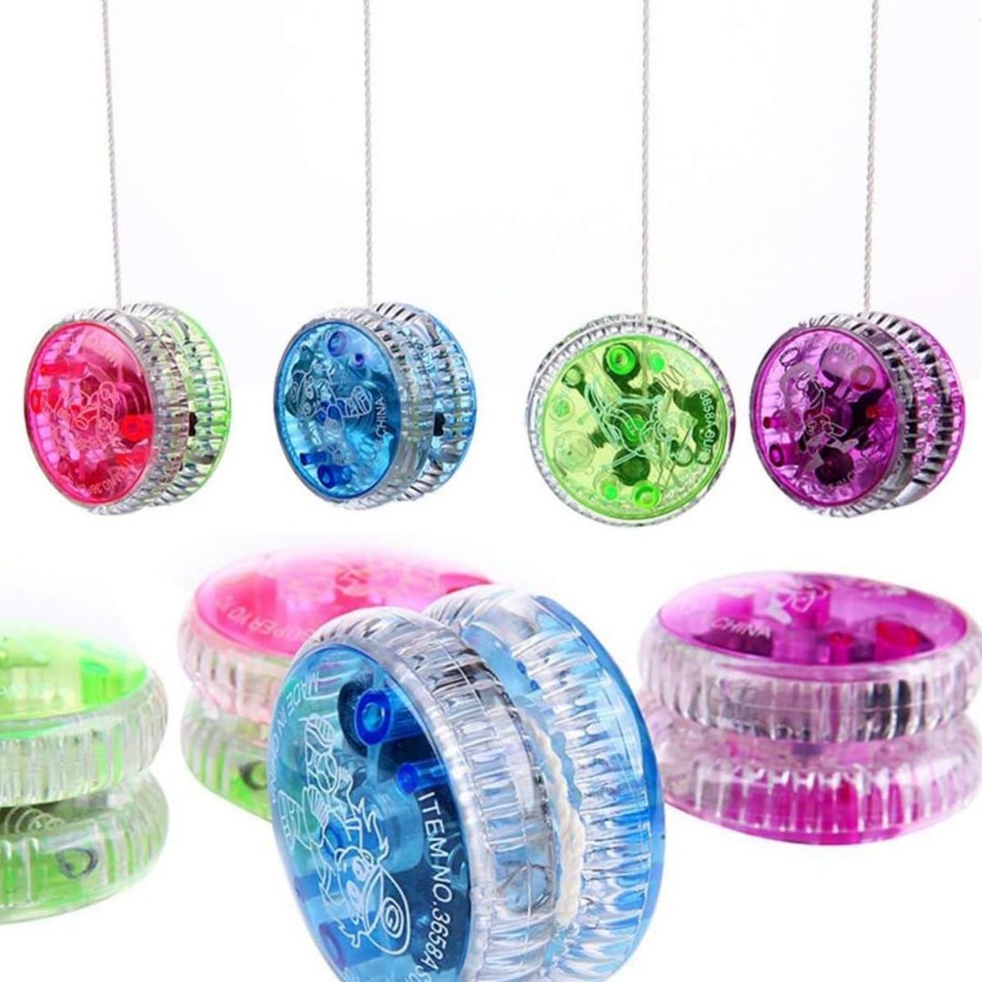 Bioristar LED Light Up Yo Yo Yoyo for Kids Beginner Yo Yo 4 Pack (4 Pack LED Light Up Yo Yo)