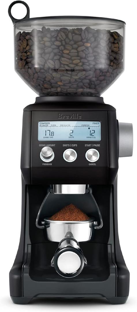 Breville Smart Grinder Pro BCG820BTR, Black Truffle (18 oz Coffee Bean Capacity) Breville Smart Grinder Pro BCG820BTR, Black Truffle (18 oz Coffee Bean Capacity)