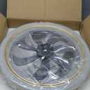 OurEDee 20'' Ceiling Fan with Lights & Remote, Low Profile, 6 Wind Speeds, Dimmable Light, Modern White Flush Mount, Smart for Home (Gold+Grey)