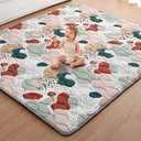Blissful Diary Baby Play Mats for Floor, 71x59 Inch Thicker Foam Playmats for Babies and Toddlers, Soft Cushioning Baby Crawling Mat, Modern Abstract