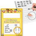 Raised Ruled Book Handwriting Paper 8.5x11 Primary Writing Paper for Kids with ADHD 0.63 Spacing Multi-Sensory Ruled Handwriting Tablet Dysgraphia Pad for Kindergarten Lower Grade Children1