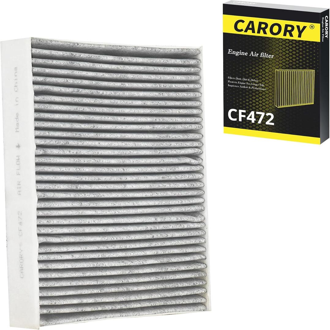 CARORY Cabin Air Filter w/Activated Carbon for BMW 320i (2013-2018), 328i (2013-2016), 330i (2017-2019), 335i (2014-2015), M2 (2016-2021), OE# 64119237554, 64119237555, CF11472, XC10010C