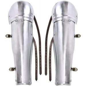 Folding Greaves Leg Armor Medieval Steel Greaves LARP Cosplay Armour Halloween Costume