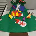 JIALWEN Felt Christmas Tree for Toddlers Kids Wall with 26pcs Detachable Ornaments DIY Set, Wall Hanging Xmas Gifts Christmas Party Decorations