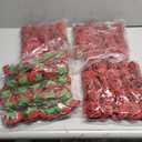 AmyHomie Artificial Flower Dark Red Rose 100pcs Real Looking Fake Roses w/Stem for DIY Wedding Bouquets Centerpieces Arrangements Party Baby Shower Valentines Day Christmas Tree Decorations