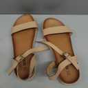 DREAM PAIRS Women’s Open Toe Ankle Strap Espadrille Casual Flatform Platform Wedge Sandals, 8.5