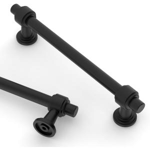 Asidrama 10 Pack 5 Inch(128mm) Matte Black Kitchen Cabinet Handles, Cabinet Pulls Kitchen Cabinet Hardware for Cupboard Drawer Pulls