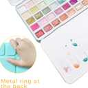 Artecho Metallic Watercolor Paints, 50 Glitter Watercolor Paint Set, Water Colors Paint Adult Set with Bottom Ring for Easy Holding, Ideal for Amateur Hobbyists, Painting Lovers and Artists