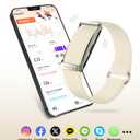 Smart Bracelet for Women Men, Health Activity Fitness Trackers, 24H Sleep Tracker, All-Day Continuous Heart Rate/Blood Pressure/HRV/Stress Monitor, 170+ Sports Modes Smart Band with Free APP 2 Bands
