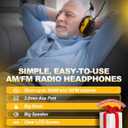 ZOHAN AM/FM Radio Headphone with Digital Display,Ear Protection Noise Reduction Earmuffs,Comfortable Hearing Protector