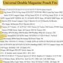 Universal Double Magazine Pouch, 9mm .40 .45 .357 Double Stack Mag. Holder Dual Stack Mag Holster with 1.5''-2.5'' Belt Clip for Glock Sig sauer S&W Beretta Browning Taurus H&K Most Pistol Mags