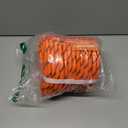 Double Braided Arborist Rigging Rope - 1/2 in X 100 ft 48 Strands Rappelling Outdoor Pulling Heavy Duty Polyester Bull Rope for Swing Tree Work Camping Rescue Hiking Logging - Orange