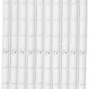 10Pcs Plastic Drawer Slides, Side Mount, White-298mm