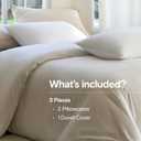 DOZ Duvet Cover Set, 100% Viscose derived from Bamboo, Organically Grown, Buttery Soft, Cooling Duvet Covers, High GSM, 1 Duvet Cover and 2 Pillowcases, 90"x90" (Snow, Full/Queen)