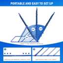 Soccer Rebounder Net, Quick-Switch Angle Soccer Training for Control, Passing Practice, Easy Setup Soccer Goal Rebounder Gifts Aids & Equipment for Kids,Teens & Adults (6FTx5FT)