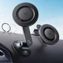 ESR for MagSafe Car Mount, Upgraded Dashboard Magnetic Phone Holder for Car, 360° Rotation, Car Phone Holder Mount for iPhone 17/16/16e/15/14/13/12, S25, Pixel 10, Strong Magnets(with 2 Metal Rings)