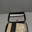 Rummy Cube 6 Player Edition with 6 Wooden Racks/Trays, 160 Large Numbers Rummy Tiles Set with Zippered Case, Rummy Travel Game Set with 6 Tiles Holders - Classic Board Games for Family Adults Kids