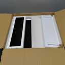 Blisse Cologne/Perfume Organizer, 4-Tier Storage Drawer with Hidden Compartments, Soft-Lined Display Case (Black with White)