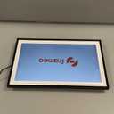 BIGASUO Digital Picture Frame Frameo 15.6" WiFi Electronic Photo Frames Large with 64GB Memory 1920x1080 IPS FHD Touch Screen Share Moments Instantly Anywhere Photo Gifts for Parents and Grandparents (15.6 inch Black & White)