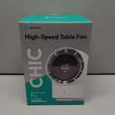 Aecooly Touch Control Desk Chic 01 Lite Fan, 100 Speeds Quiet Digital Display Small Table Fan, 4000mAh Battery Powered Desktop Fan for Bedroom, Bedside, Office, Travel -Beige