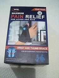 FEATOL 2 Pack Thumb Brace for De Quervains Tenosynovitis, Thumb Splint for CMC Joint Support, Arthritis, Trigger Finger, Sprains, Left & Right, Small