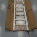 HillhutApex 4 Step Foldable Aluminum Step Ladder with Handgrip, Anti-Slip Pedal, 330 lbs Capacity, Lightweight & Portable for Home, Kitchen, Office, Garage (White)