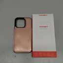 KIHUWEY Compatible with iPhone 15 Pro Wallet Case Credit Card Holder, Premium Leather Kickstand Flip Hidden Magnetic Clasp Durable Shockproof Protective Cover for iPhone 15 Pro 6.1 inch (Rose Gold)
