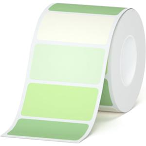 2 x HPRT Thermal Labels for T20/T260LR, 1.57" x 0.79"(40x20 mm) Waterproof Sticker Paper, Color Thermal Tape for HPRT T260LR Label Maker, 290 Labels/Roll, Green