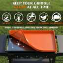 36" Blackstone Silicone Griddle Mat, Full-Coverage Cover and Rust-Proof Grill Surface Protector, All-Season and Seamless Fit Waterproof Blackstone Griddle Accessories, Ideal BBQ Gift for Men