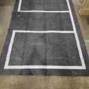 2 Pcs Cornhole Mats Set 60x96 Professional Cornhole Pitch Pad, Range Finder Tool Set, Non-Slip Board Game Mats for Under Boards Keep Tossing Bags Clean and Secure Footing