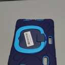 BATYUE Case for iPad mini 7 (A17 Pro) 2024/ iPad mini 6 (A15 Bionic) 2021 8.3 inch, Shockproof Case for iPad mini 7th/6th Gen with Pencil Holder/ 360 Swivel Stand/Shoulder Strap - Navy Blue