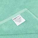 Amazon Basics 2-Pack Quick-Dry Lightweight Moisture Absorbing Bath Towel, 100% Cotton, 54" x 30", Seafoam Green