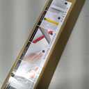 100% Light Blocking Strips Blackout L-Shaped PVC Dual-Side Tracks – for Cellular Blind, Window Roller Shades,Blinds & Window Shades – Easy to Install for Bedroom & Nursery (Black, 58.5",2Pcs), 1.6"W x 58.5"H