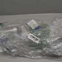 VONLUCE 4 Light Track Light Fixture, LED Track Lighting Kit with Rotatable Track Heads, 3-Color GU10 Bulbs Included, Modern Ceiling Spotlight for Kitchen, Office, Closet, Studio Bedroom, Nickel