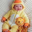 BABESIDE Lightweight Baby Doll Set  15" Realistic Soft Doll for Girls, Easy to Carry & Hug  Pretend Play & Gift for Toddlers (Yellow)