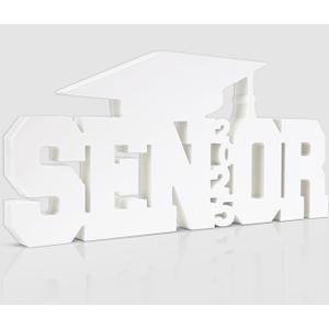 Senior Sign Graduation Decorations 2025 Class of 2025 Photo Booth Props First Day of School Wood Cutout Sign Senior Graduation Party Decor Grad Party Supplies