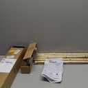 Gold Curtain Rods for Windows 48 to 84 Inch, Decorative Vintage Crystal 1'' Diameter Curtain Rod with Gold Foil Finials, Adjustable Heavy Duty Easy Install Drapery Pole Set for Farmhouse, Bedroom