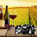 Qinyoung 100 Pcs Slow Wine Pourer Spout for Corked Bottles Pour and Seal Plastic Wine Pourers with Lid for Storing Precise Pouring (Balck)