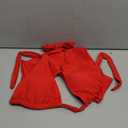 V Cut Bikini Sets for Women Halter Push Up Bikini Top Sexy high Waisted Cheeky Bikini Bottom Swimsuits (Medium, Red)