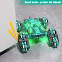 FUNiOi Cool 8WD RC Stunt Car for Kids Ages 6 7 8-12 13 14 Year Old - Remote & Gesture Hand-Controlled Toy with Lights & Music, Rotating Drift Car for Boys, 2.4Ghz