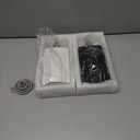 Soap Dispenser Set with Funnel, Non-Slip Silicone Pads, 2 Pack Ceramic Refillable Dish Soap and Hand Soap Dispenser for Kitchen, Bathroom, Matte Black and White