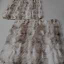 MADIZZ Pack of 2 Thick Plush Wool Throw Pillow Covers 18x18 Inch White Beige Soft Neutral Decorative Throw Pillows Accent Boho Cushion Covers for Couch Sofa Bedroom Pillow Shell