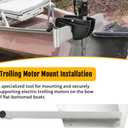 Trolling Motor Mount For Gheenoe Boat with Handle Nose Cap (For the right side)