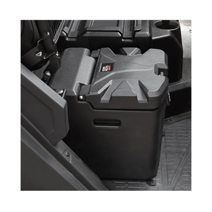 KEMIMOTO Under Seat Storage Box | 28.5L/7.53 Gal | with Lock | Compatible with Polaris Ranger XP 1000/Crew | 2018-2025 | Replace #2882910 | Waterproof | Dual Bin Dry Storage Box | Fit Door