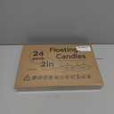 24 Pack 2 inch White Floating Candles Unscented Floating Candle for Centerpieces 5-6 Hours Burning 2 Floating Candle Bulk for Wedding
