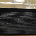 QEEIG Bathroom Long Wall Shelf Floating Shelves (Black, Set of 3, 31.5")